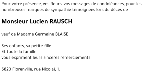 Lucien RAUSCH