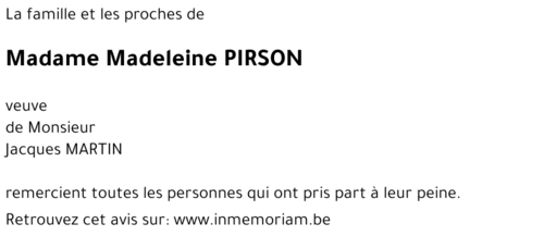 Madeleine PIRSON