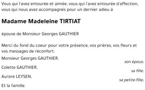 Madeleine TIRTIAT