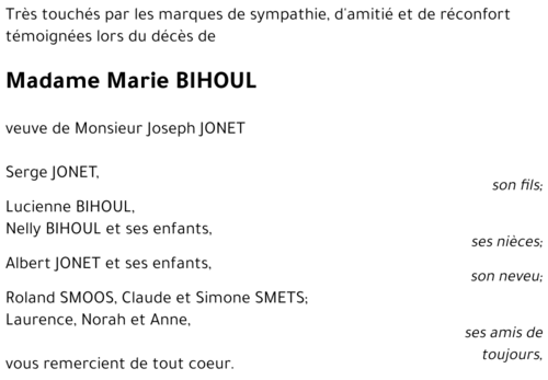 Marie BIHOUL