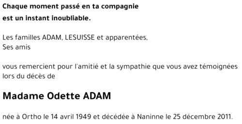 Odette ADAM