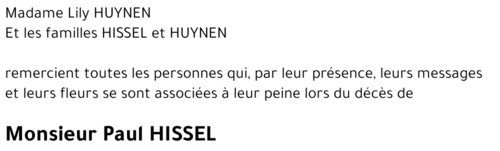 Paul HISSEL