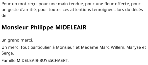 Philippe MIDELEAIR