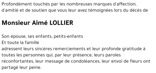 Aimé LOLLIER