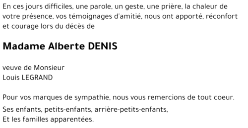 Alberte DENIS