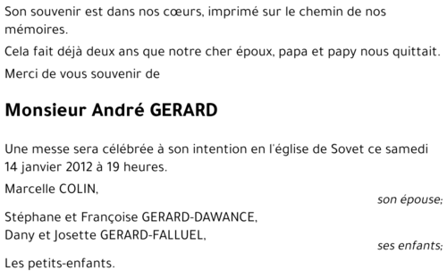 André GERARD