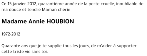 Annie HOUBION