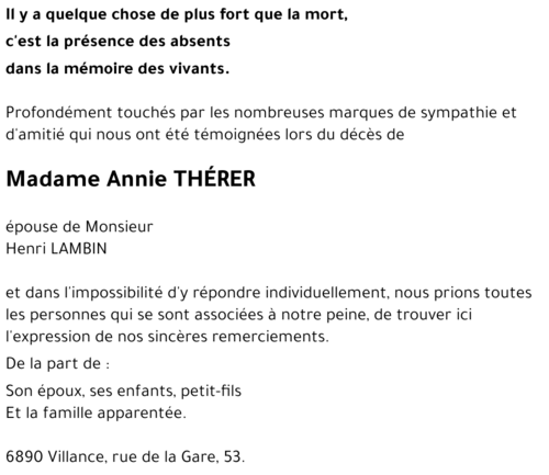 Annie THÉRER