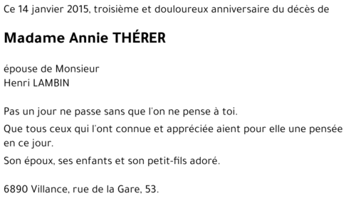 Annie THÉRER