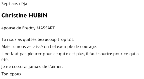 Christine HUBIN
