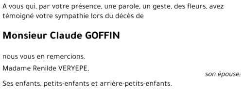 Claude GOFFIN