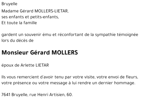 Gérard MOLLERS