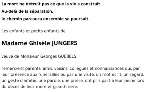 Ghisèle JUNGERS