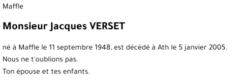 Jacques Verset