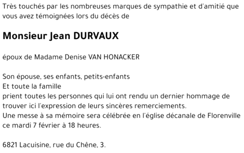 Jean DURVAUX