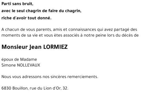 Jean LORMIEZ