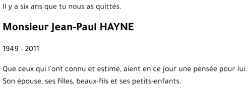 Jean-Paul HAYNE
