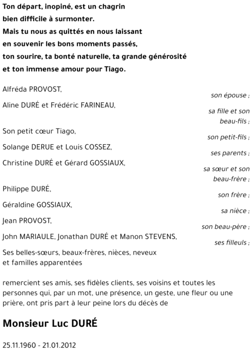 Luc DURE