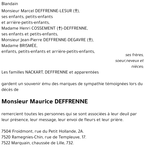 Maurice DEFFRENNE
