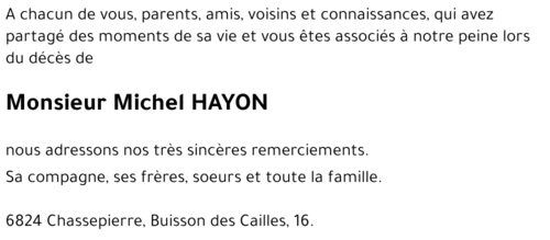 Michel HAYON