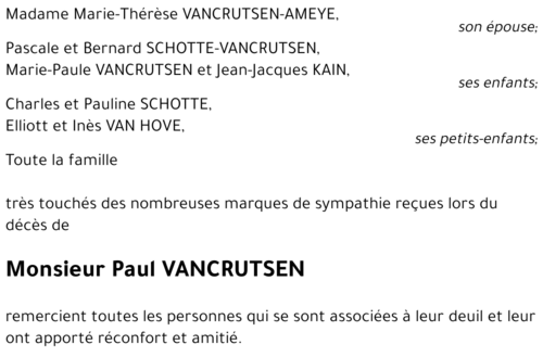 Paul VANCRUTSEN