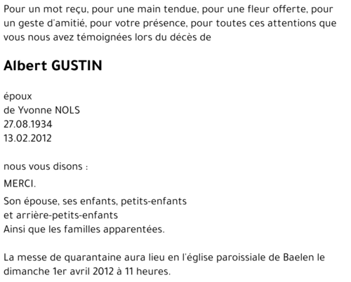Albert GUSTIN
