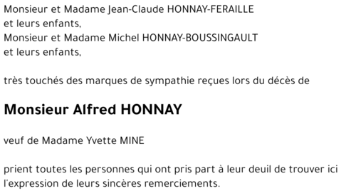 Alfred HONNAY
