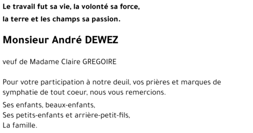 André DEWEZ