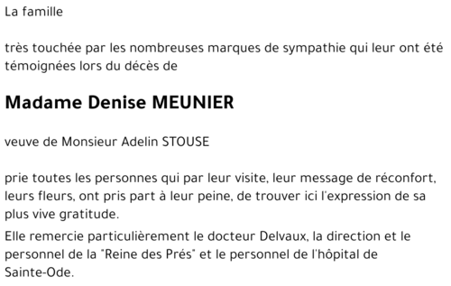 Denise MEUNIER