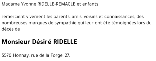 Désiré RIDELLE