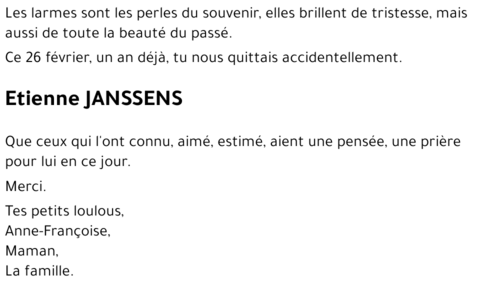 Etienne JANSSENS