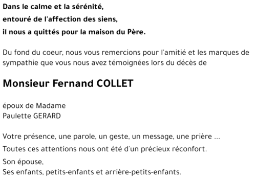 Fernand COLLET