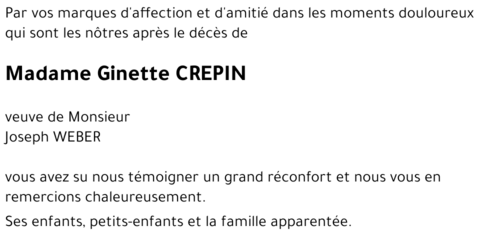 Ginette CREPIN