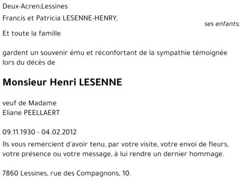 Henri LESENNE