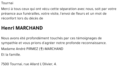 Henri MARCHAND