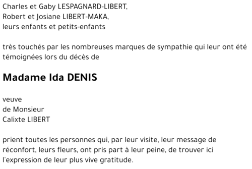 Ida DENIS