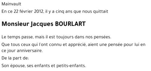 Jacques BOURLART