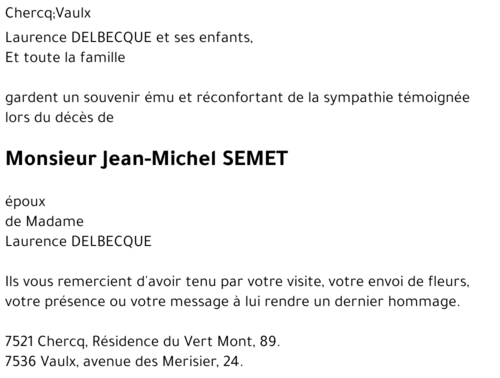 Jean-Michel SEMET
