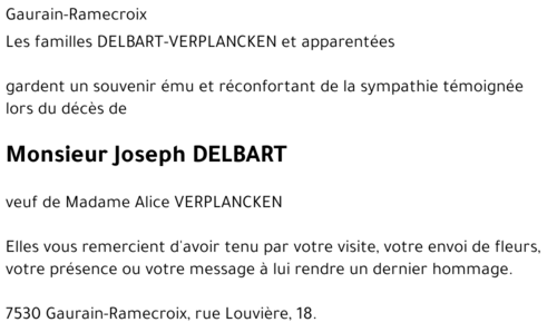 Joseph DELBART