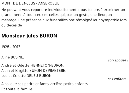 Jules BURON