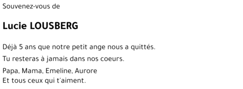 Lucie LOUSBERG