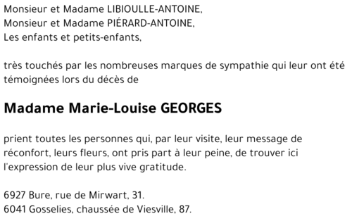 Marie-Louise GEORGES