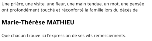 Marie-Thérèse MATHIEU