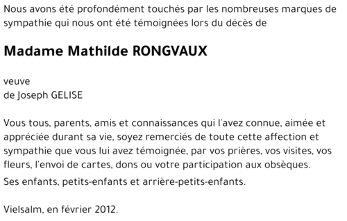 Mathilde RONGVAUX