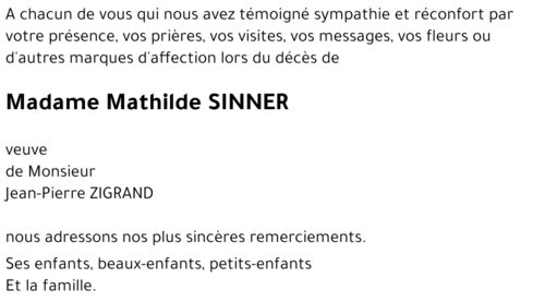 Mathilde SINNER