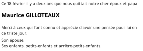 Maurice GILLOTEAUX