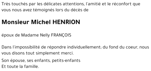 Michel HENRION