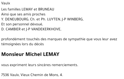 Michel LEMAY