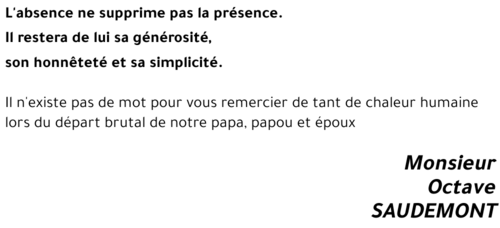 Octave SAUDEMONT