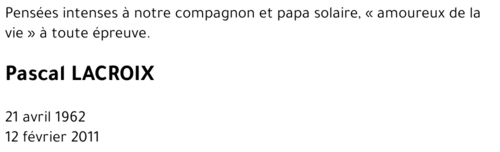 Pascal LACROIX